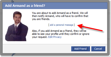 Add Facebook Friend - Armand Morin