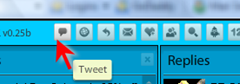 Tweeting from TweetDeck