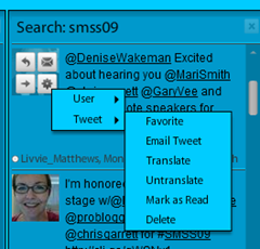 TweetDeck tweeting options