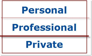 Personal, Professional and Private