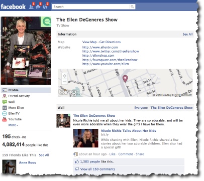The Ellen Show - Facebook Fan Page