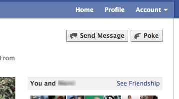 Facebook New Profile Design - Send Message to Friend
