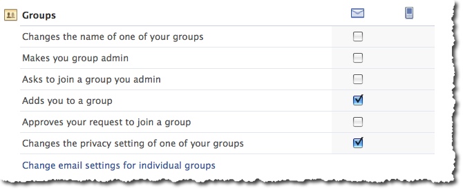 Facebook Groups - Email Notifications