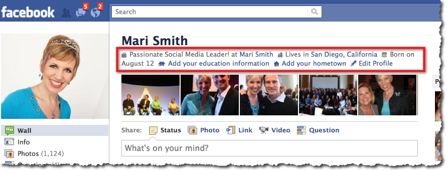 Facebook Profile Mari Smith