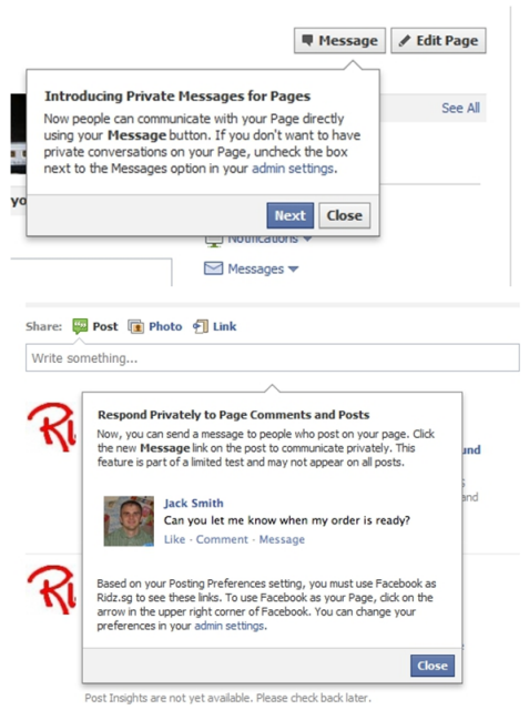 how to view facebook business page messages