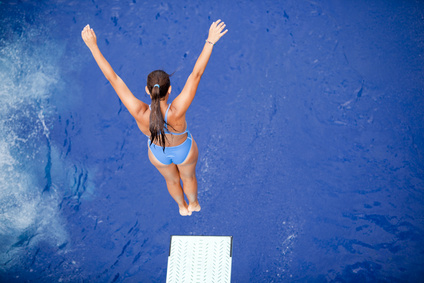 Woman Diving - Jump In!