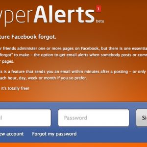 Hyper Alerts Signup Page