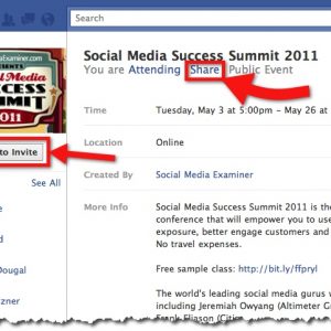 Social Media Success Summit 2011 - Facebook Event