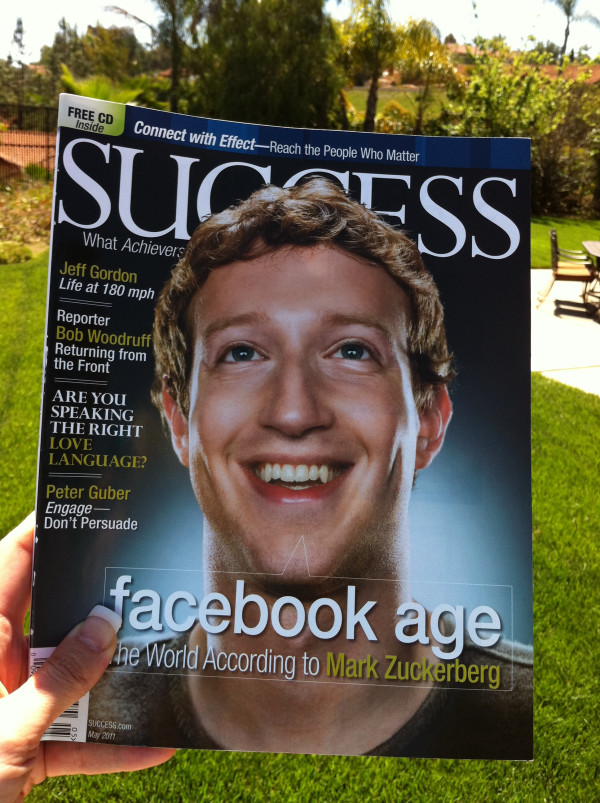 SUCCESS Magazine - Mark Zuckerberg