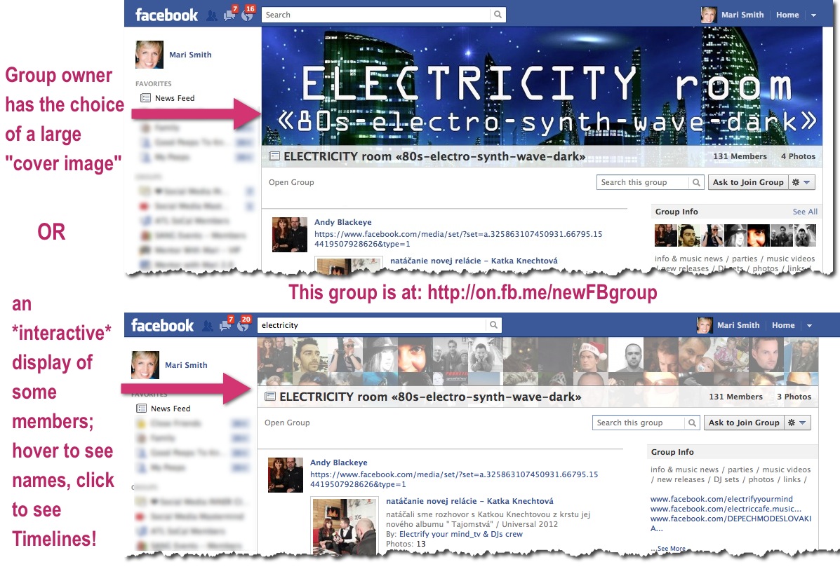 Facebook Groups - New Design With Cover Image