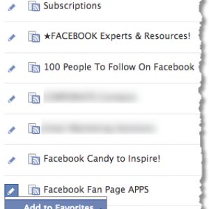 Facebook Interest List - Add To Favorites