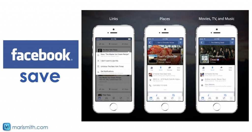 facebook save feature - link preview