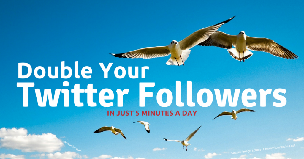 Double Your Twitter Followers in 5 Minutes A Day