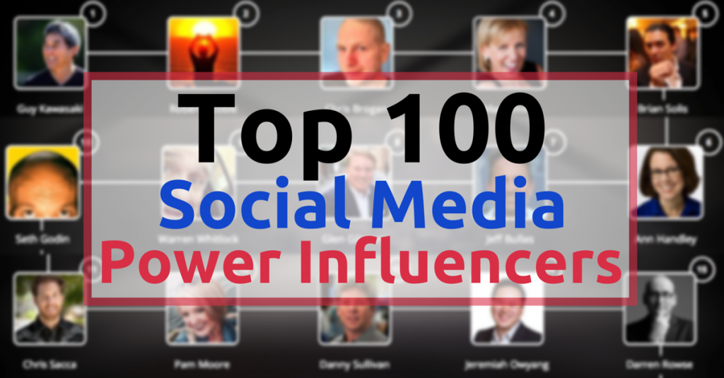 Top 100 Social Media Power Influencers