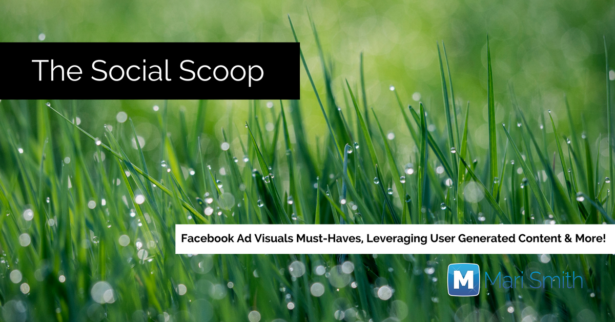 4 Things your Facebook Ad Visuals Must Have, Leveraging UGC & More: The Social Scoop 5/31/17