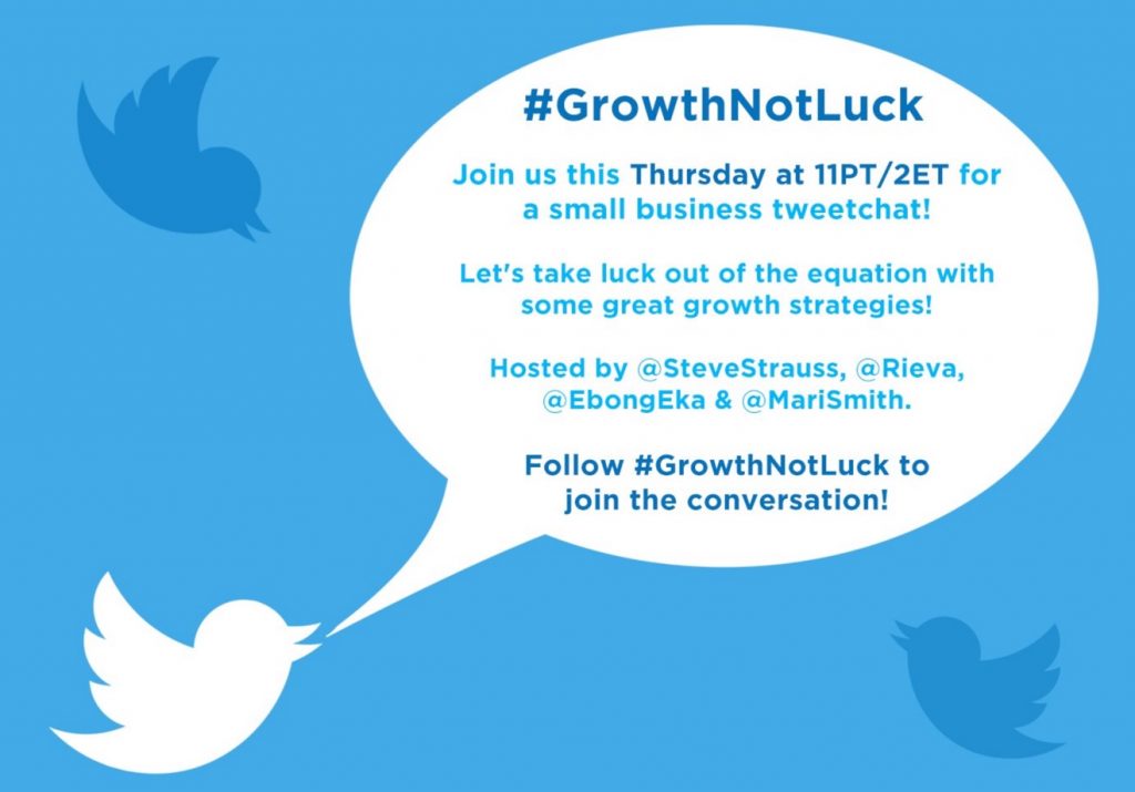 Twitter Chat GrowthNotLuck