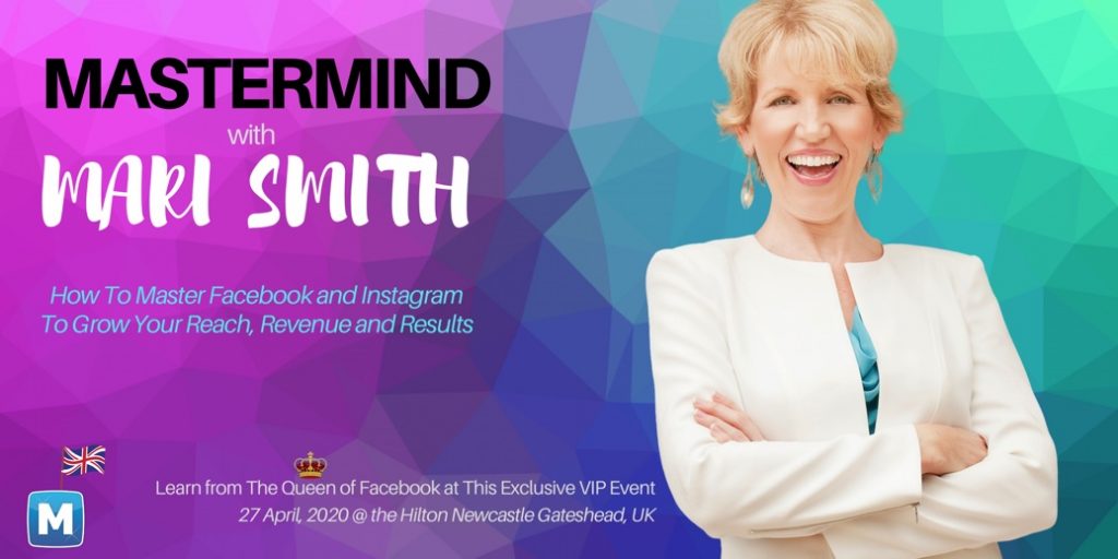 Mastermind with Mari Smith in England, UK - April 2020