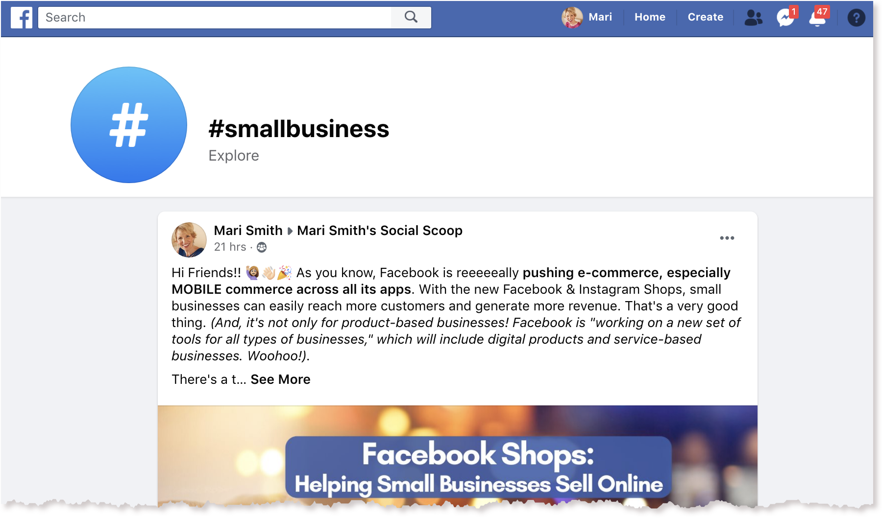 Using Hashtags On Facebook Can Help Increase Your Organic Reach - Mari ...